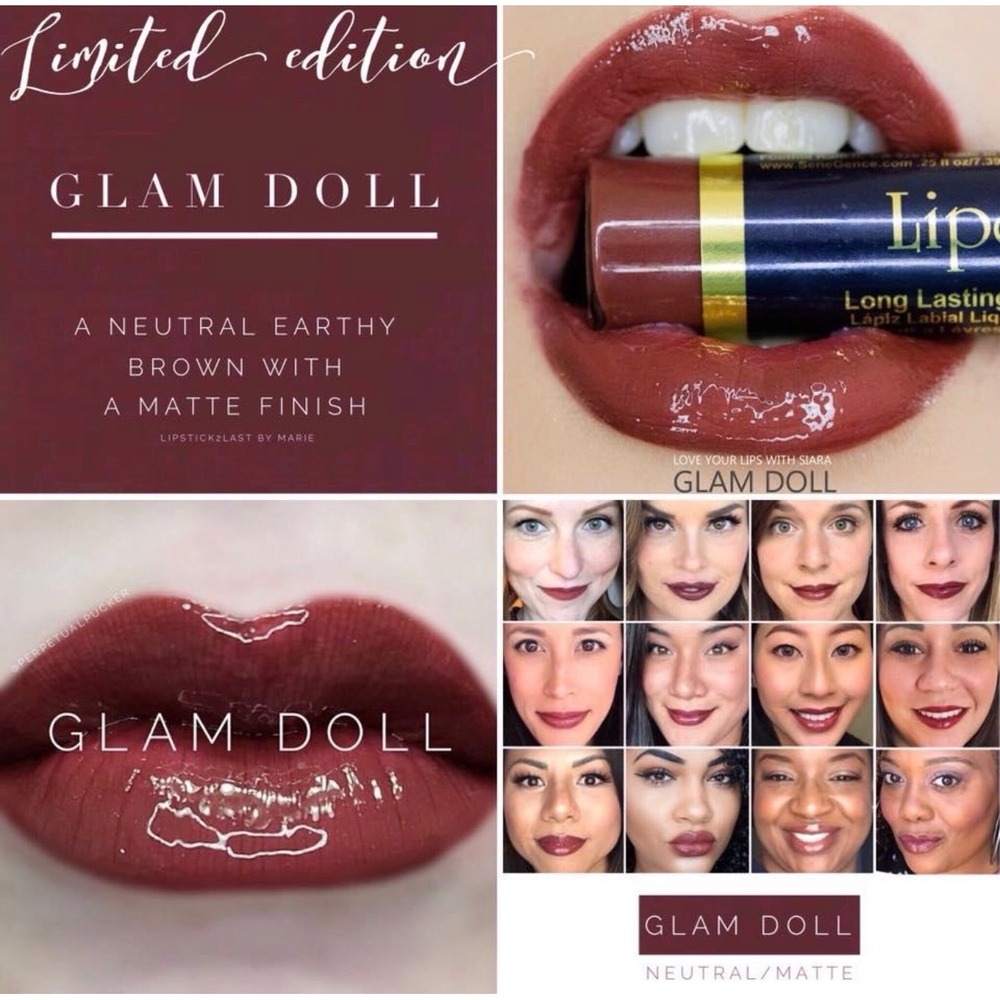 SeneGence LipSense Liquid Lipstick Glam Doll .25oz Long Lasting